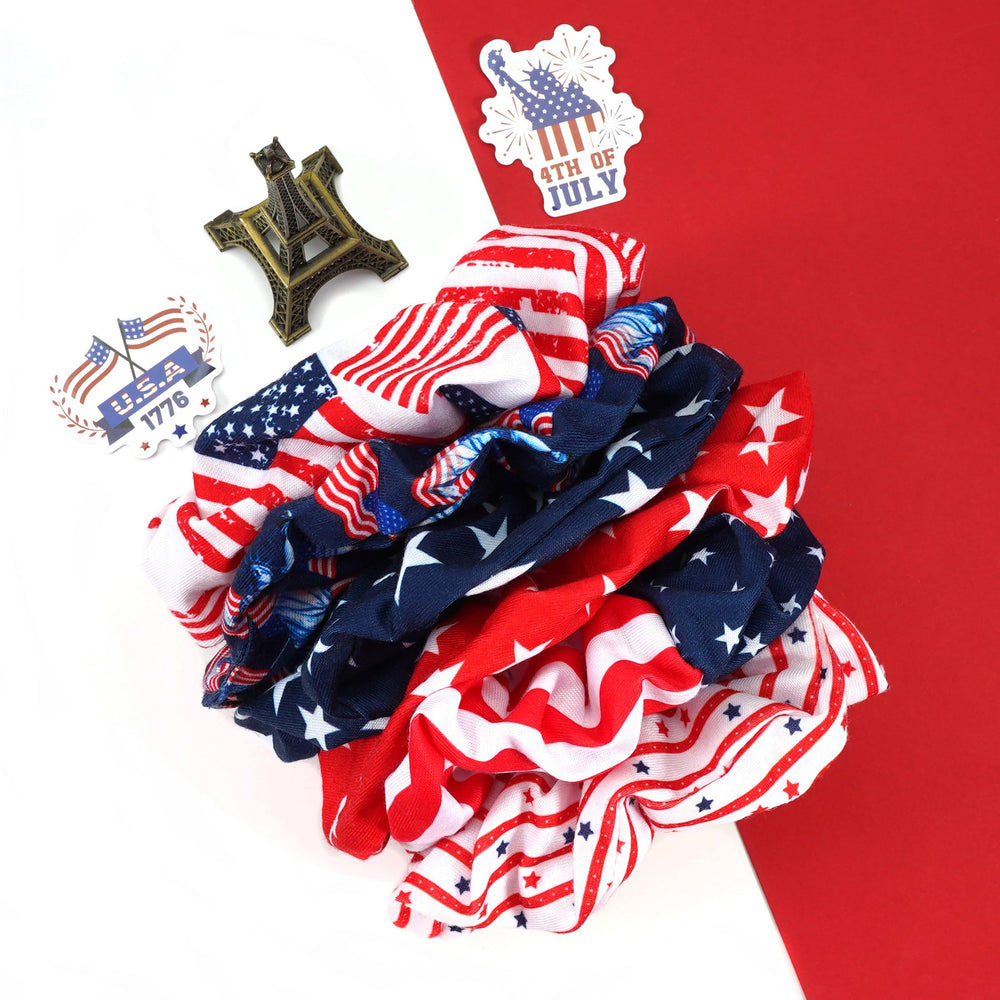Xinsoloyue scrunchie beside a coin showing compact size and easy portability