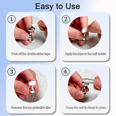 XIRON brush holder attached and holding tools for hands-free painting