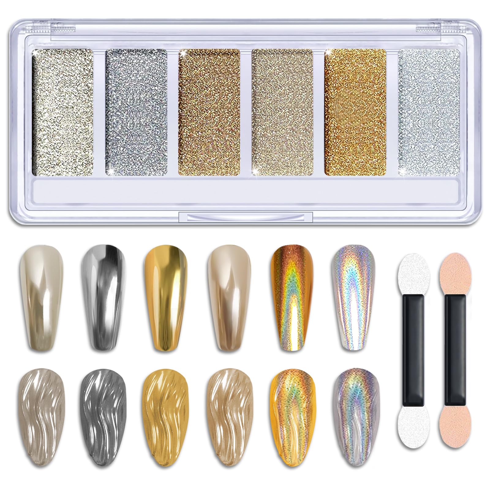 XIRON front palette showing six chrome shades and neat compact design for easy storage