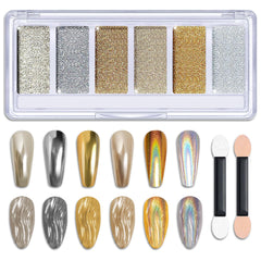 XIRON front palette showing six chrome shades and neat compact design for easy storage