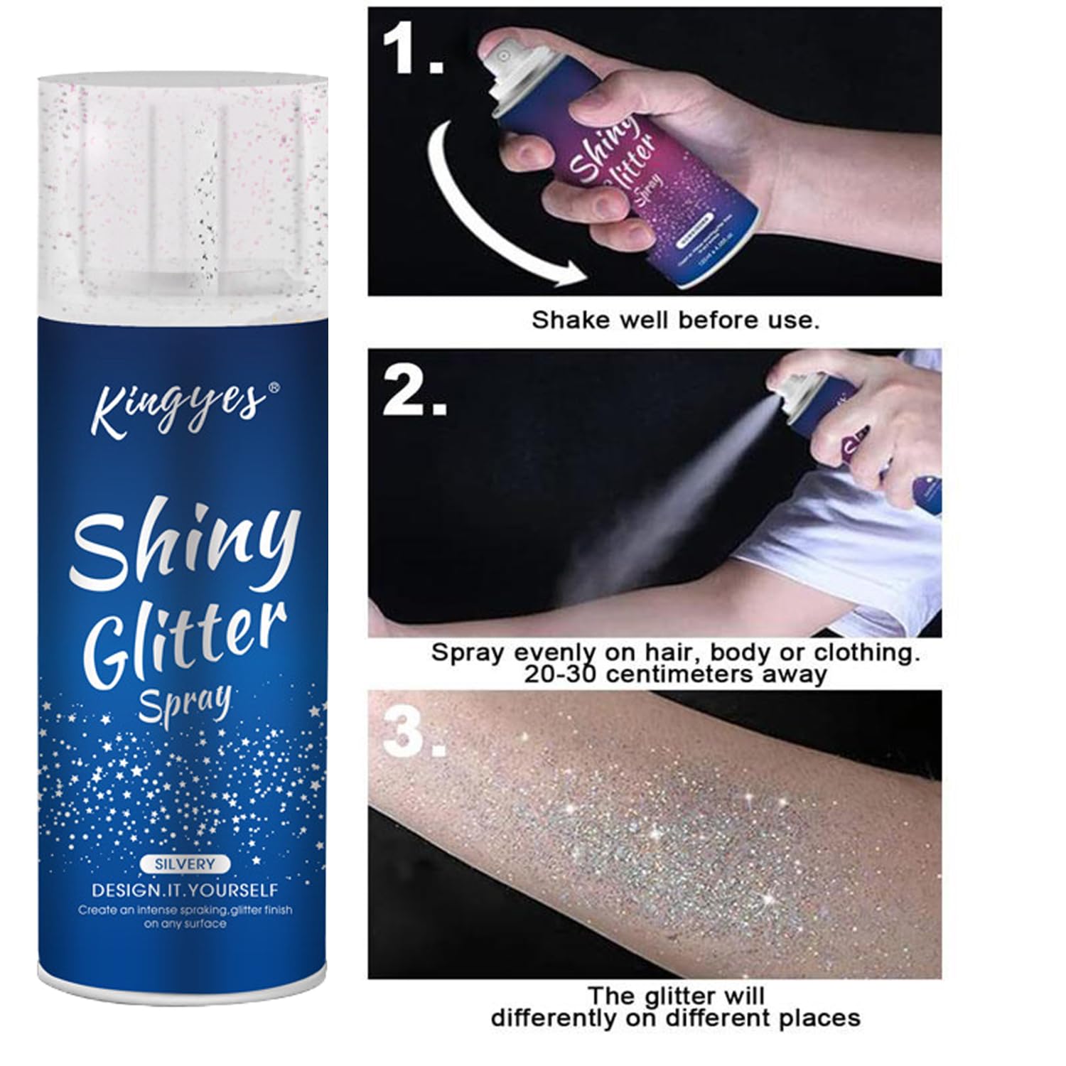 Xiuxixu festival lifestyle scene with model showcasing bold nighttime shimmer benefit