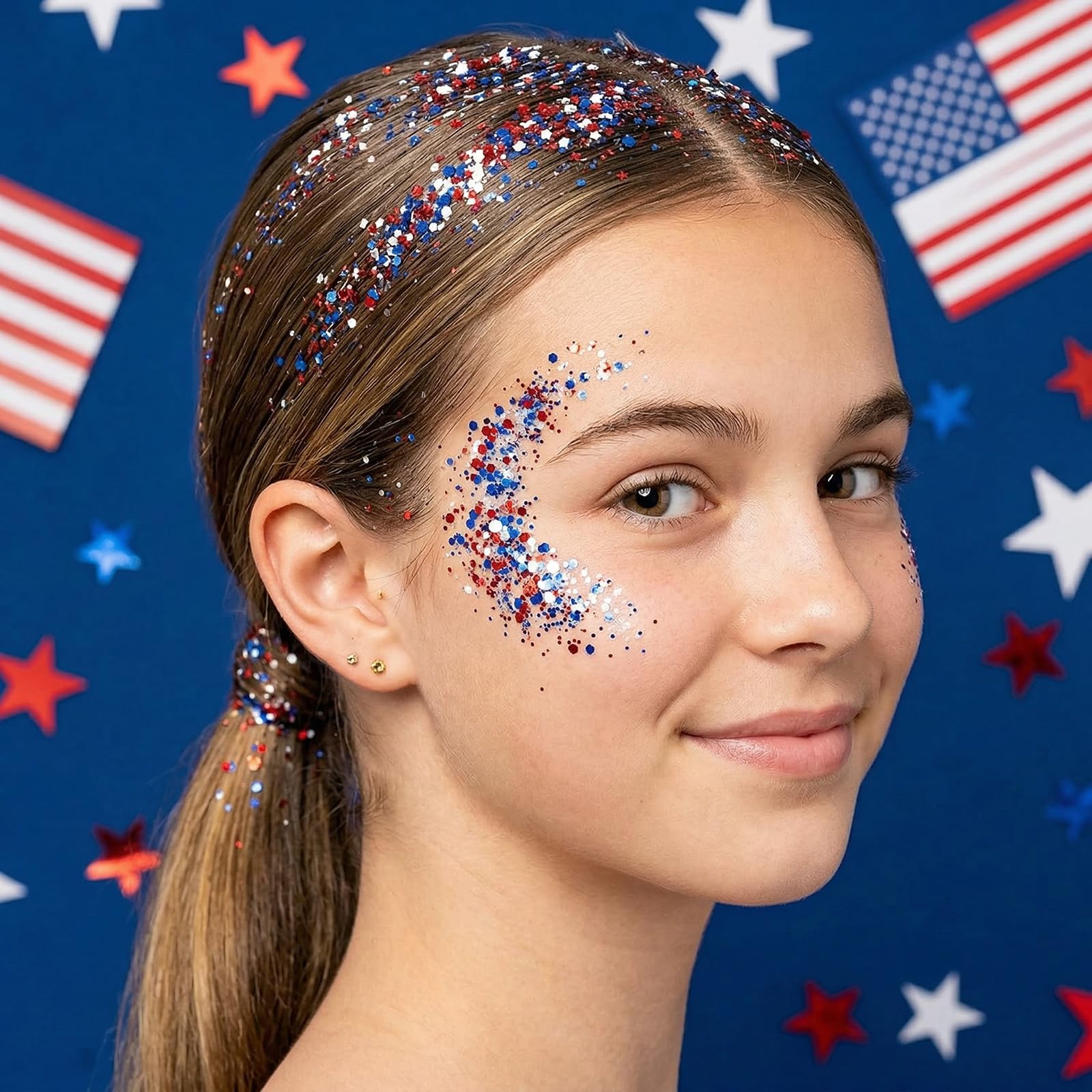 Xiuxixu close-up gel texture revealing holographic glitter and smooth application