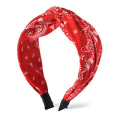 Xiyantiji front view showing red bandana headband and styling benefit