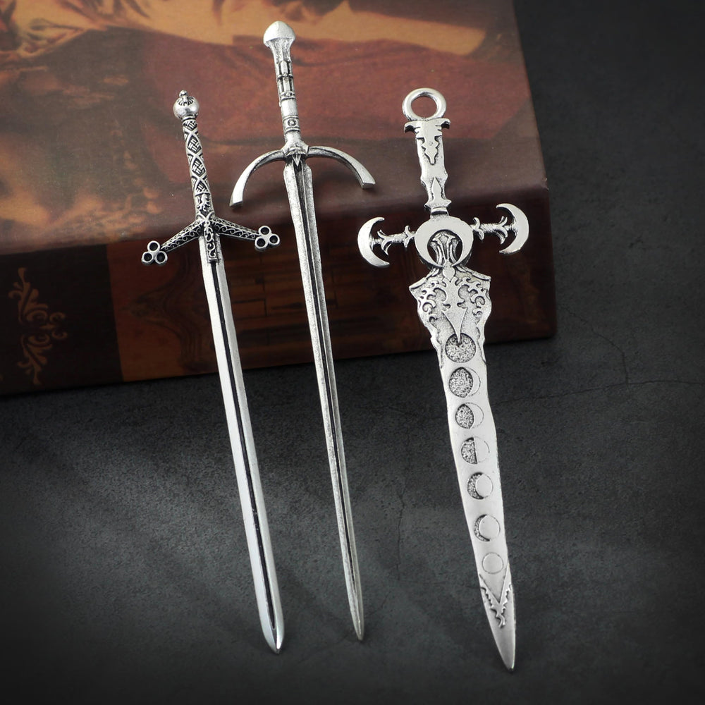XJYHDY sword hair pin securing a bun for durable styling