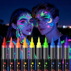 Xkmywhhs front packaging of 10-color neon set, clear contents benefit visibility