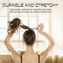 XLQXLYXXY hair tie securing a ponytail for comfortable hold