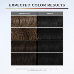 XMONDO applying soft black mask on hair strand delivers color and shine