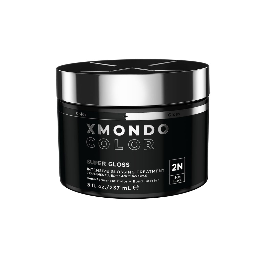 XMONDO soft black front packaging shows product and brand delivering gloss