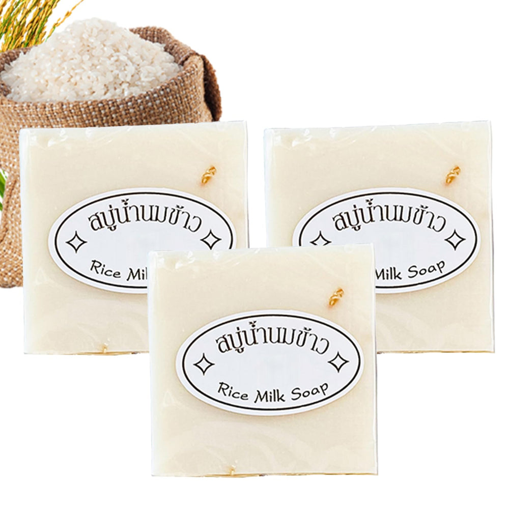 XMXueMei front packaging rice soap showing product identity and convenience