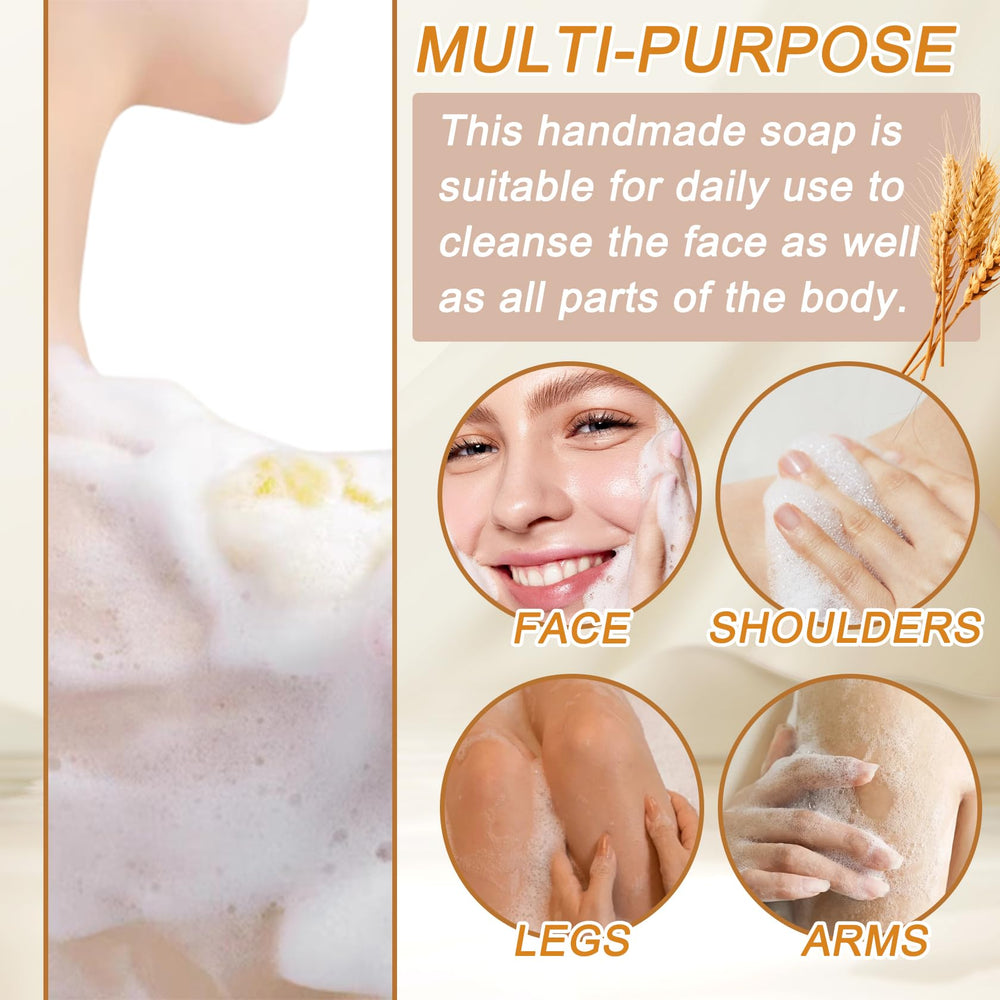 XMXueMei soap with rice and natural ingredients showcasing gentle formula