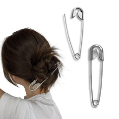 XnxnzhHo silver hair pins front view showing elegant design and reliable hold