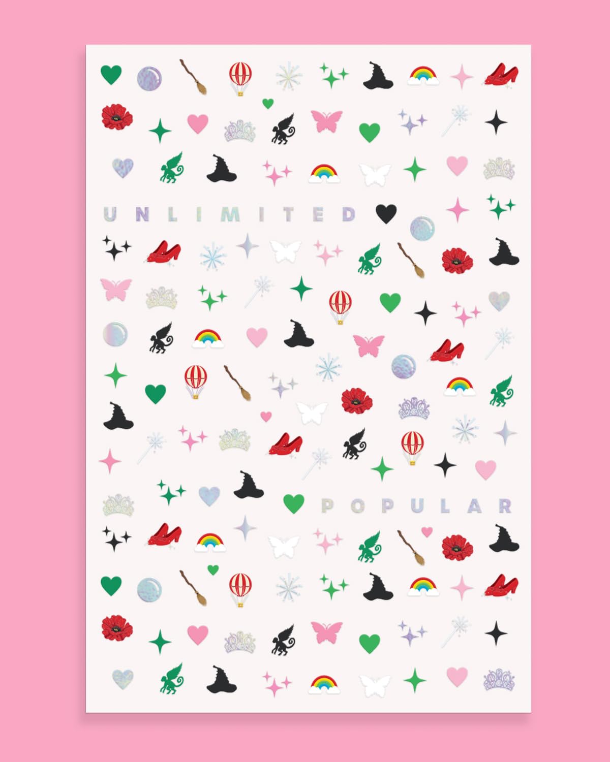 xo, Fetti stickers used in a party setting showing shareable favor and playful atmosphere