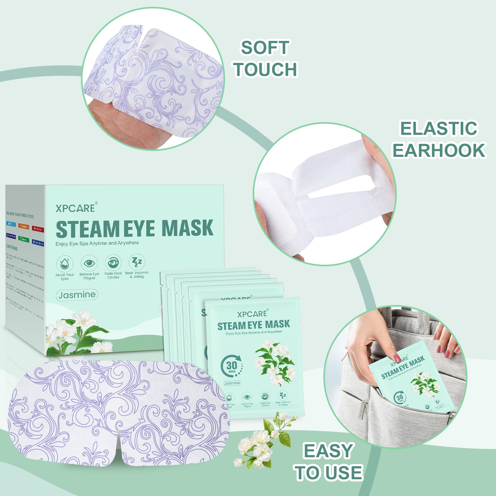 XPCARE close-up of mask fabric texture highlighting breathable comfort