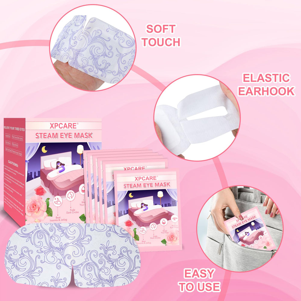 XPCARE mask next to hand for scale to show compact size and easy portability