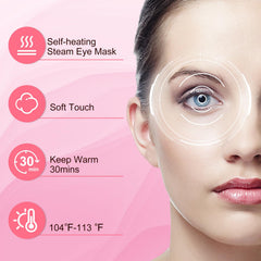 XPCARE activated mask emitting gentle steam, illustrating moist warmth