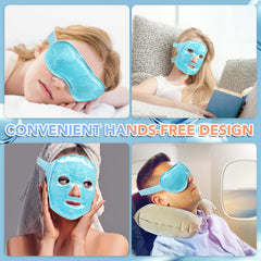 XPCARE mask held in hand for size comparison showing portable travel benefit