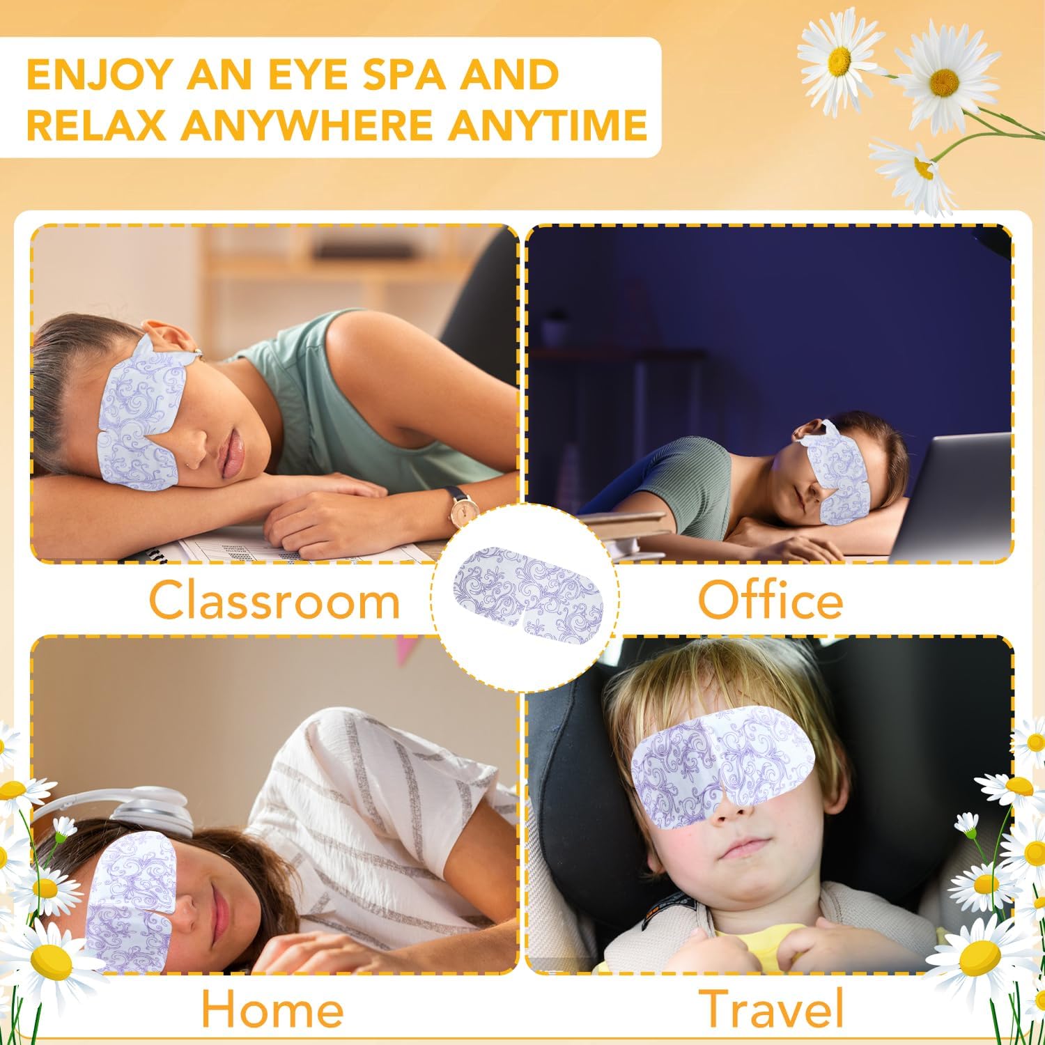 XPCARE masks in a travel kit for on-the-go relaxation
