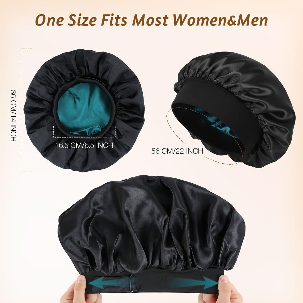 XRACEPHOL reversible bonnet displayed pink one side teal the other for style options