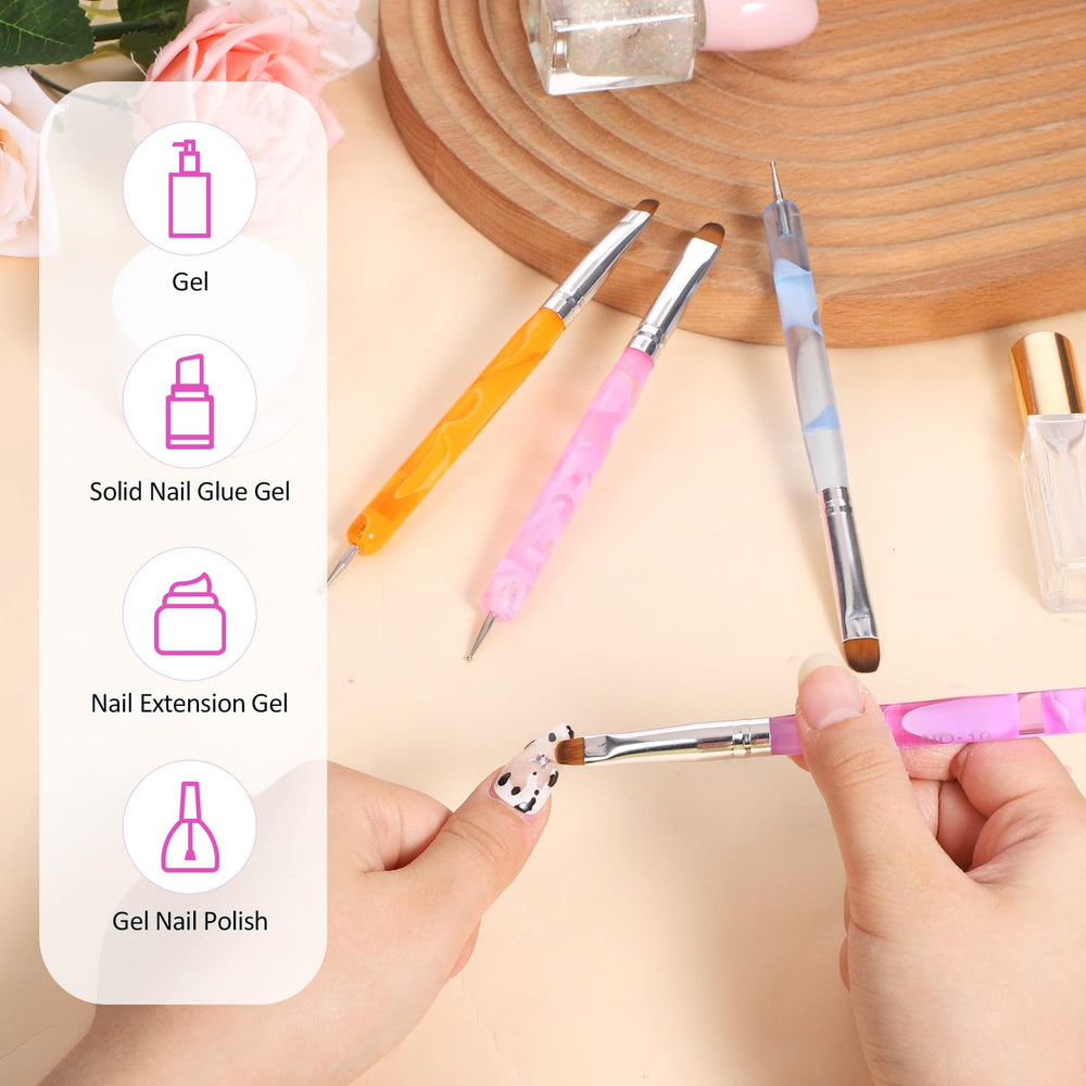 Xthrotsenk double-ended tips demonstrating liner and dotting versatility