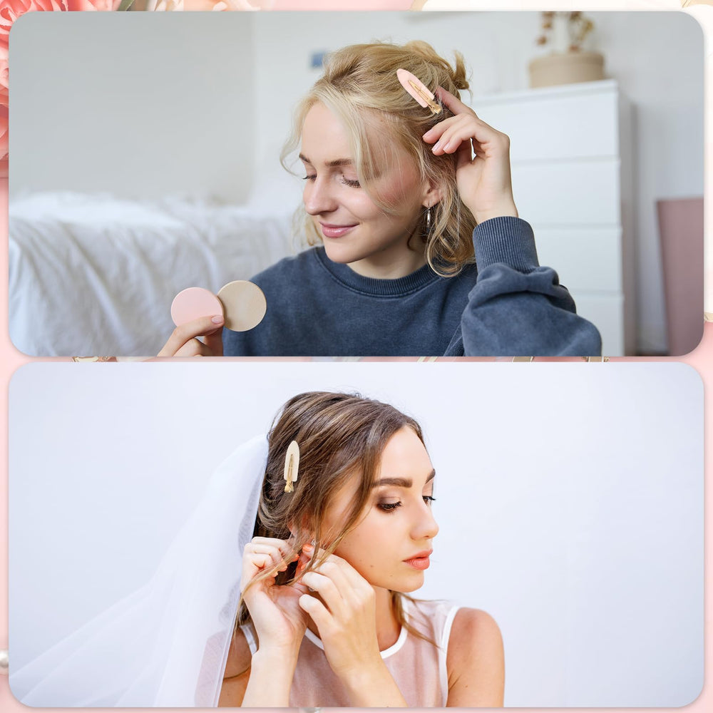Xthrotsenk clip holding hair back during makeup for crease-free styling