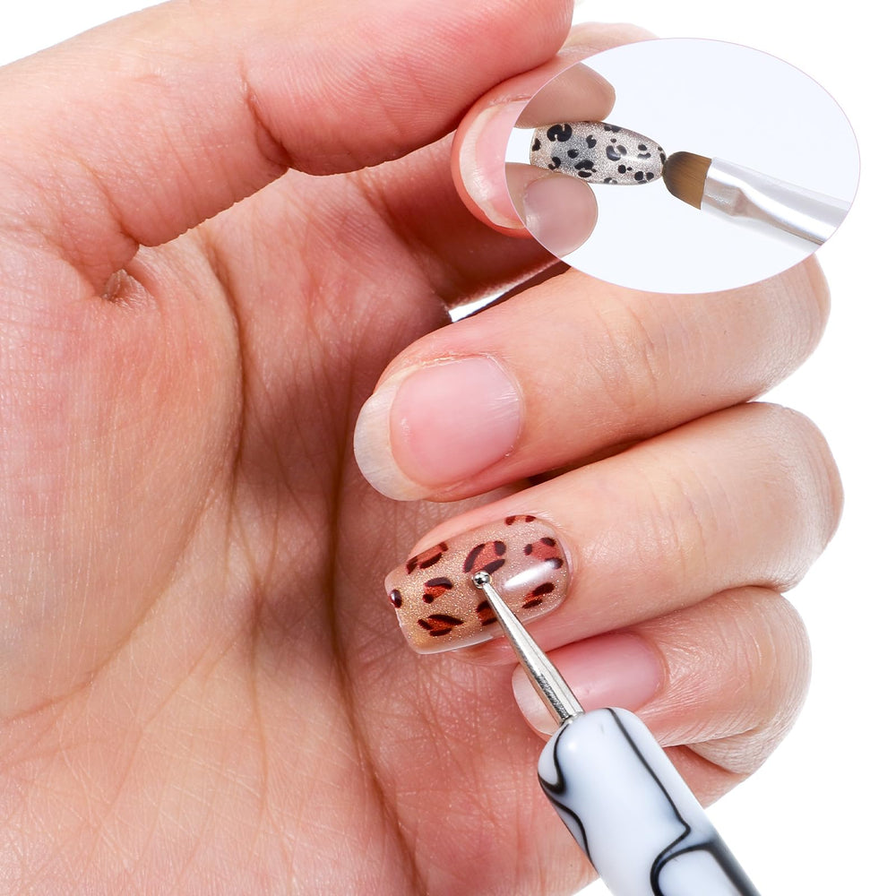 Xthrotsenk brush in use by manicurist demonstrating accurate cuticle cleanup