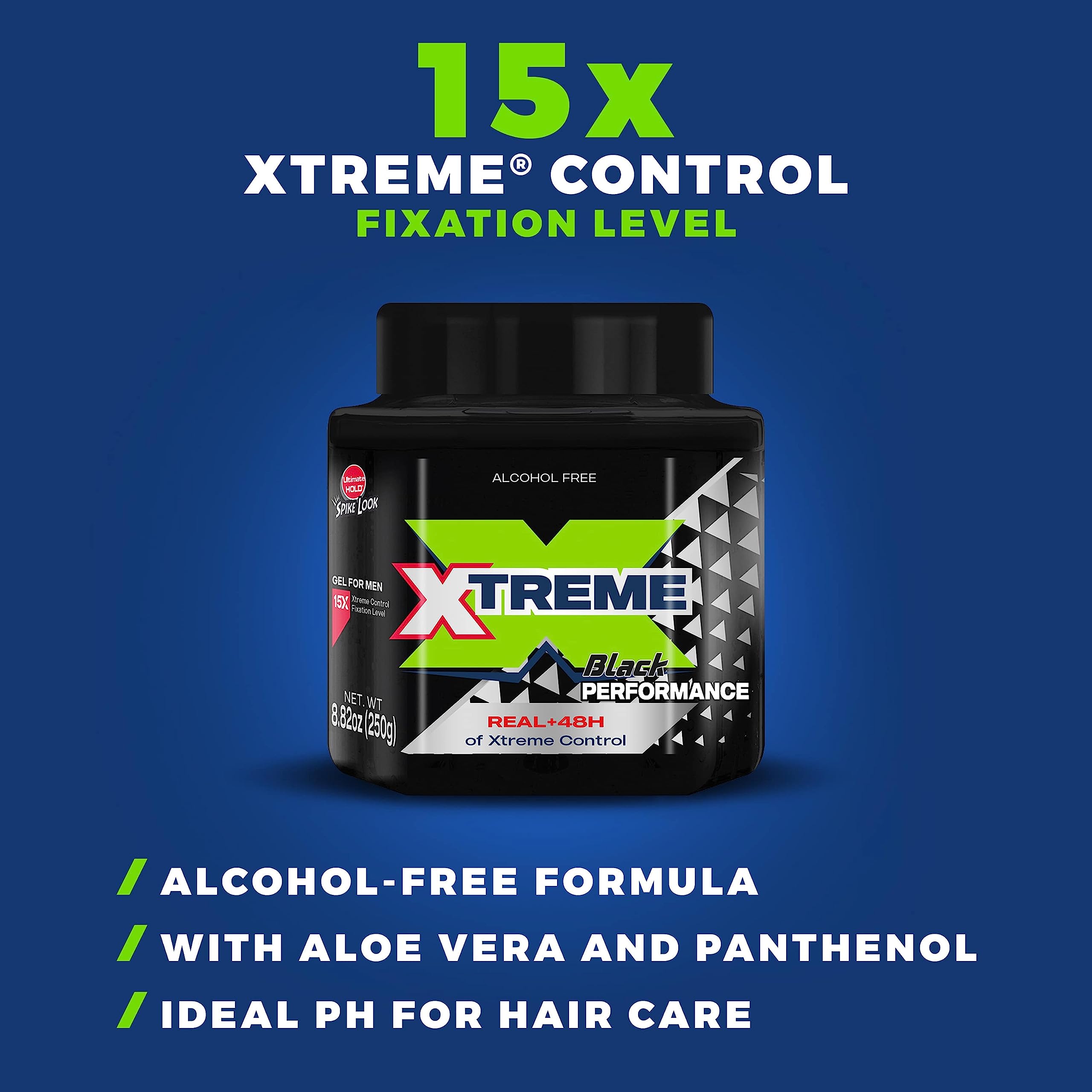 Xtreme gel on hands being applied offering controlled styling benefit