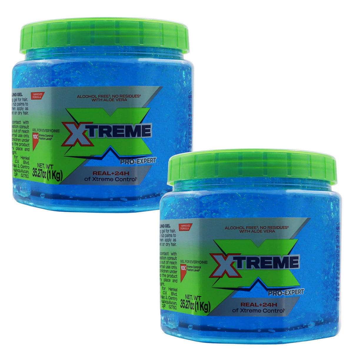 Xtreme front jar view showing label and large size for long-lasting supply