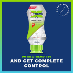 Xtreme close-up of clear gel texture showing smooth hold and non-flake benefit