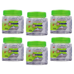 Xtreme front packaging showing six clear gel jars and value pack benefit