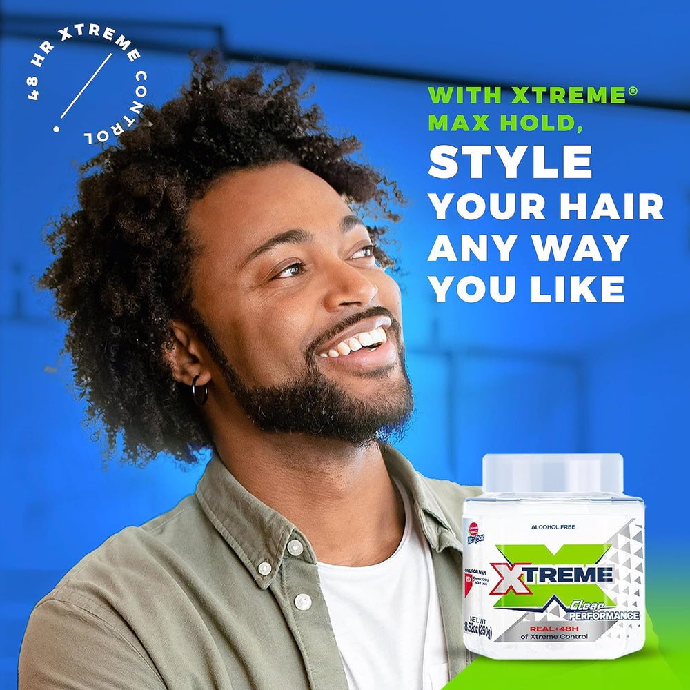 Xtreme open jar revealing clear gel and easy scoopable consistency benefit