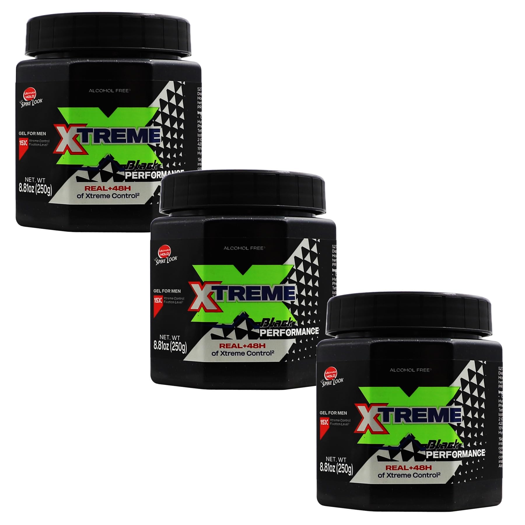Xtreme jar front view showing branding and glossy wet-look benefit