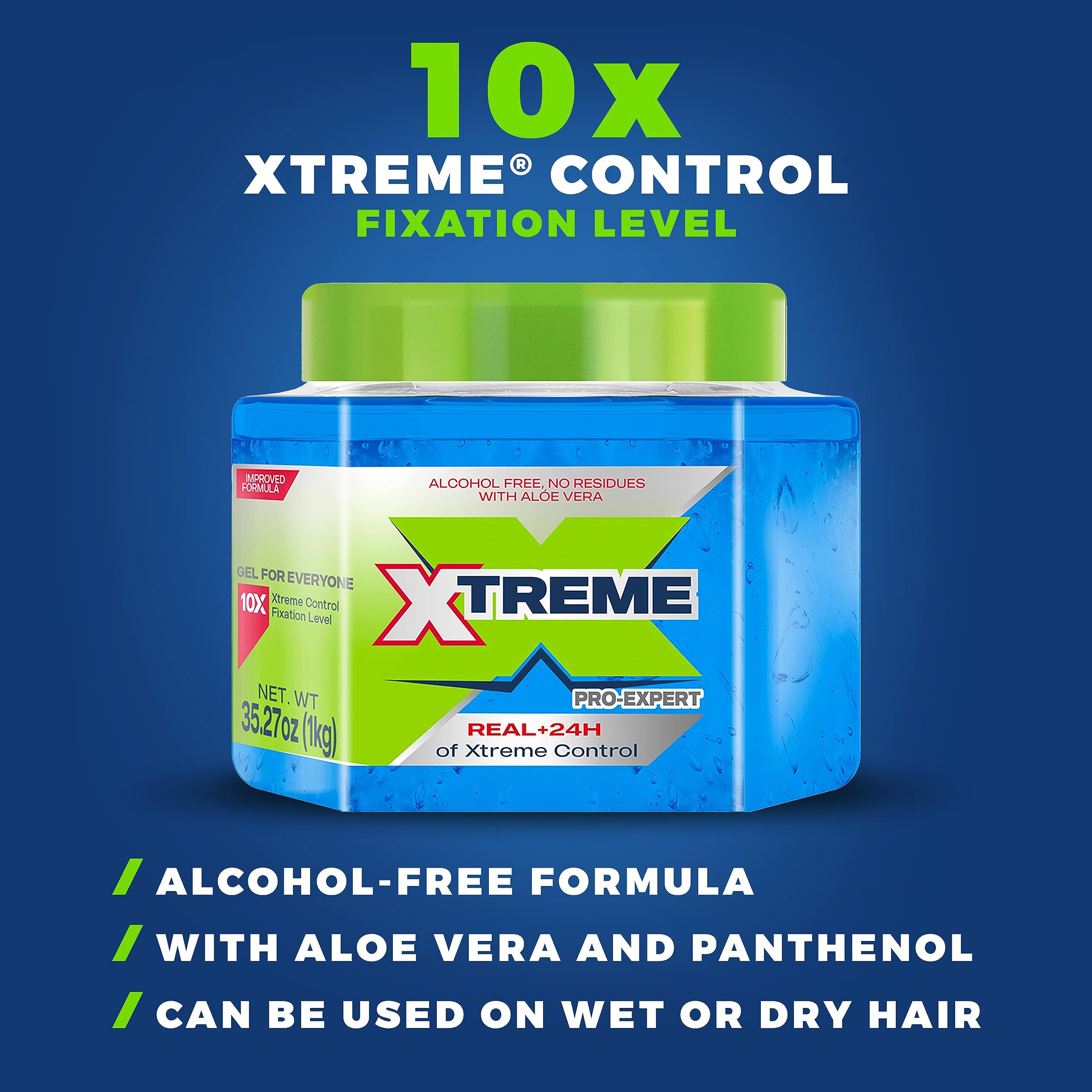 Xtreme gel texture close-up highlighting smooth crystal-clear formula benefits