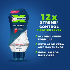 Xtreme gel texture on hand demonstrating smooth spreadability and firm hold
