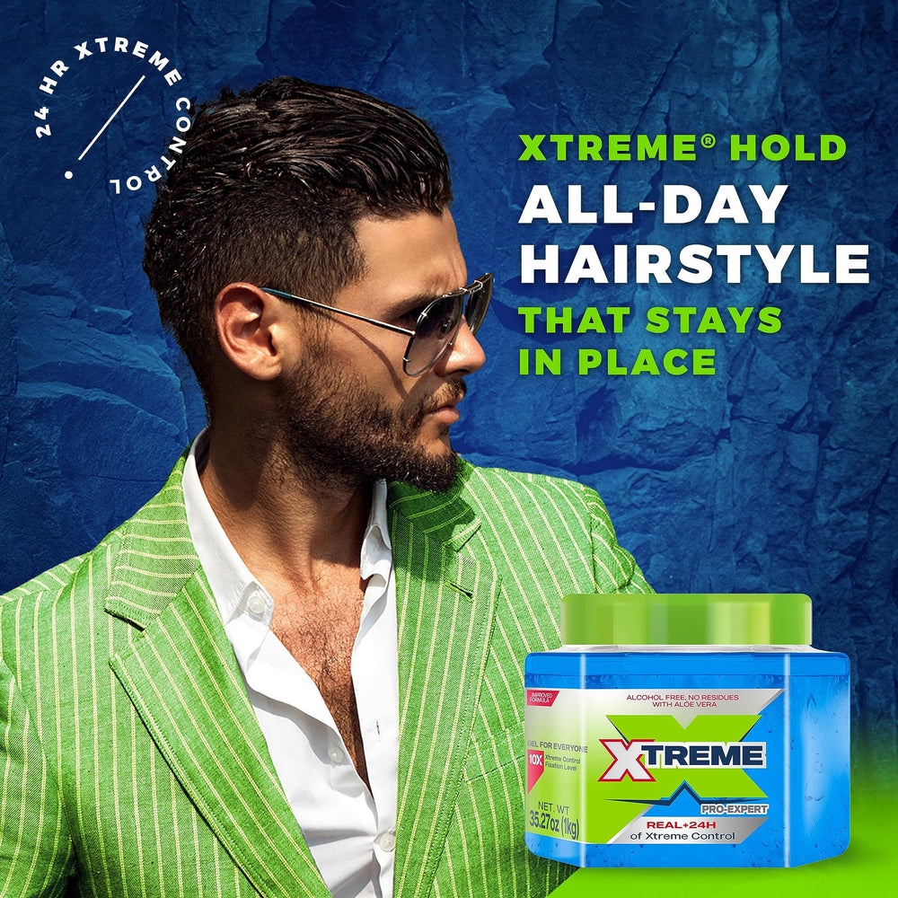 Xtreme gel used by stylist in salon creating defined, lasting hairstyles