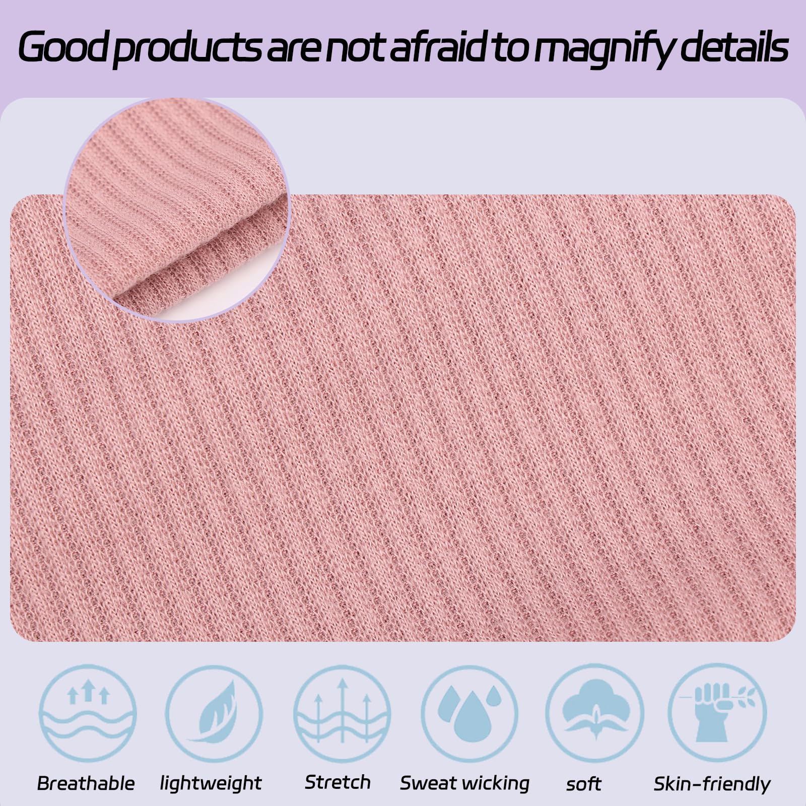 XTREND close-up of ribbed knit texture highlighting stretch and grip