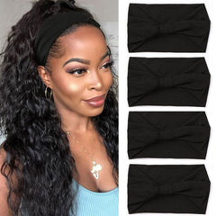 XTREND front view of four black headbands showing variety and convenience