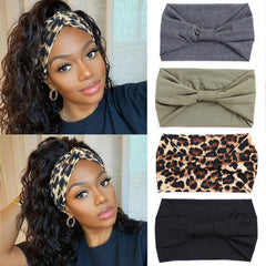 XTREND front view of four printed headbands showing color variety and easy selection