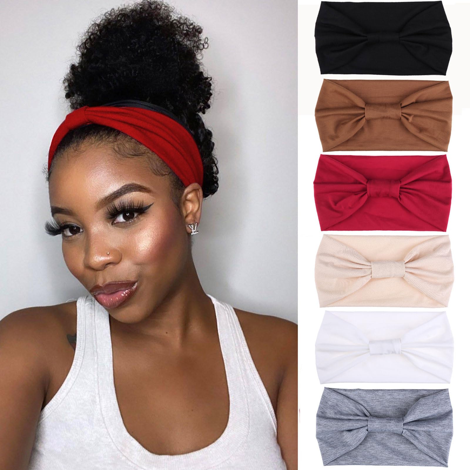 XTREND front view of six headbands showing color variety and compact pack benefit