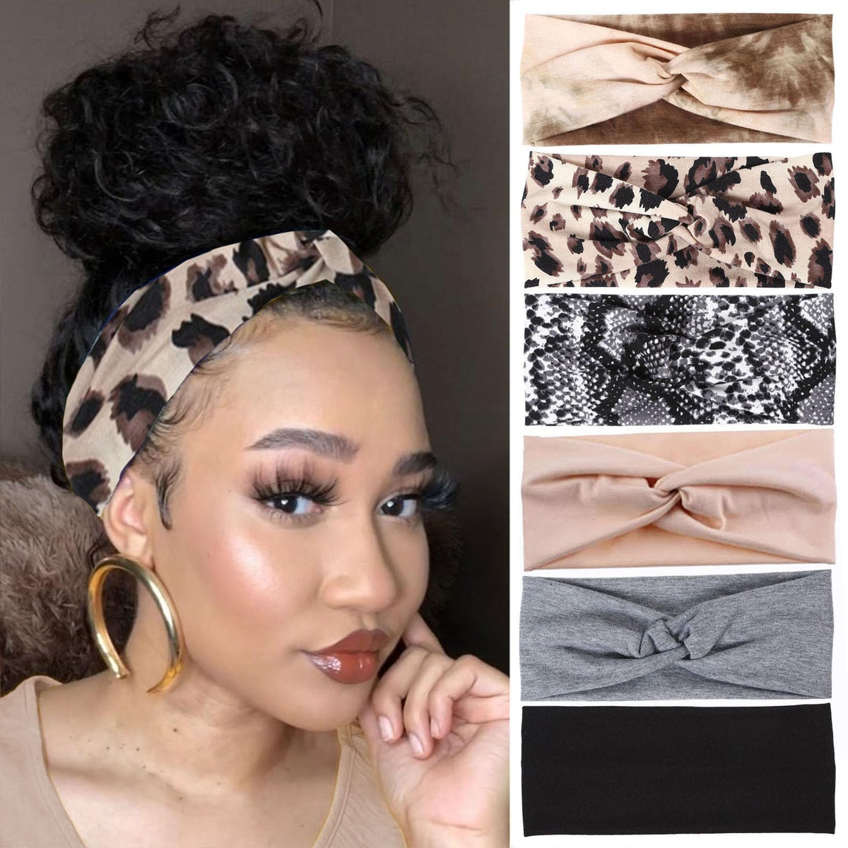 XTREND front view of 6-pack headbands showing colors and packaging for easy selection