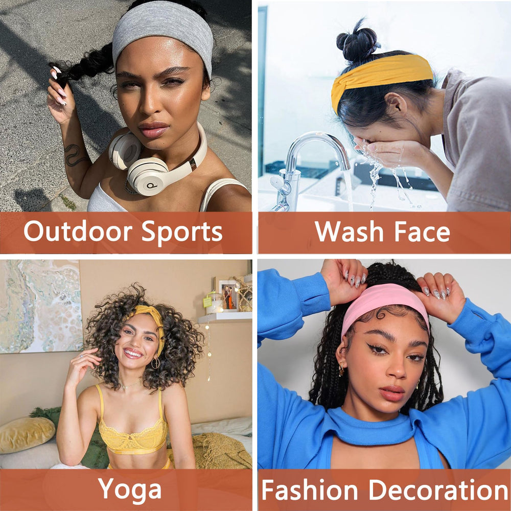 XTREND headband worn during yoga demonstrating non-slip performance and sweat control