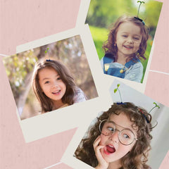 Xtzggys worn in hair lifestyle shot, adds whimsical accent to styles