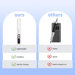 XunmotorYao 360° LED lighting illuminating nail work – better visibility and accuracy