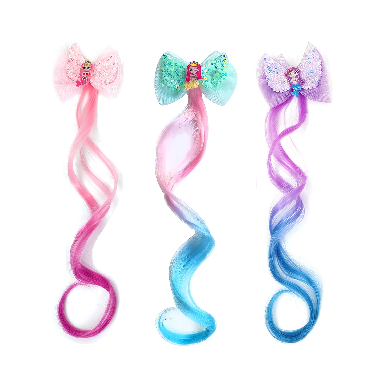 xuxisowo in hair ponytail styling demonstrating bright decorative accent