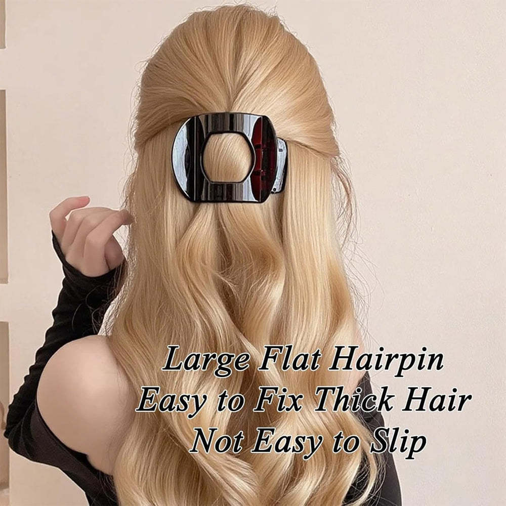 XVESOY clip worn in low bun demonstrating sleek, low-profile styling benefit