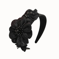 XXFBJNMD front view black headband showing clean silhouette and comfortable fit