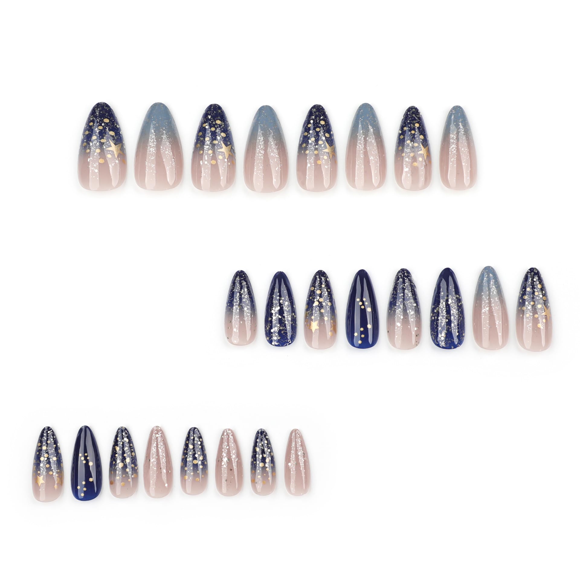 XZMeiLun application kit arranged with glue, jelly glue, stamp, stick and cleaning cotton for easy prep