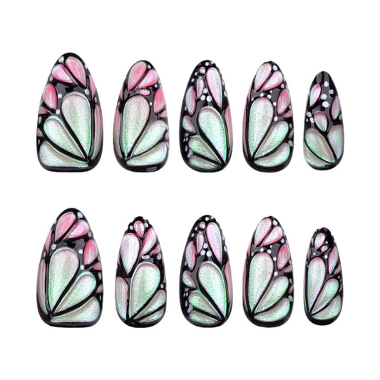 XZMeiLun close-up of 3D butterfly and pearl detail highlighting sculpted decorative texture