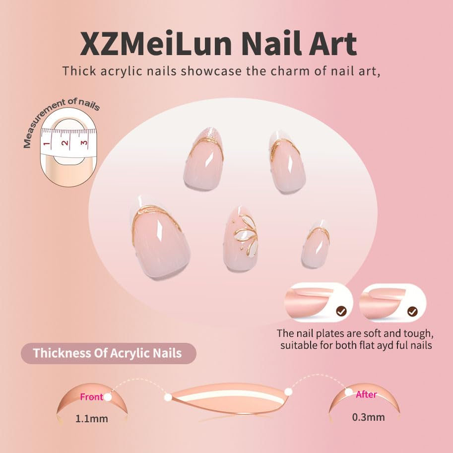 XZMeiLun close-up of 3D gold line and white flower detail highlighting elegant textured design