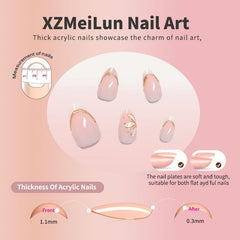 XZMeiLun close-up of 3D gold line and white flower detail highlighting elegant textured design