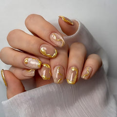 XZMeiLun front packaging showing nude cat eye nails and salon finish benefit